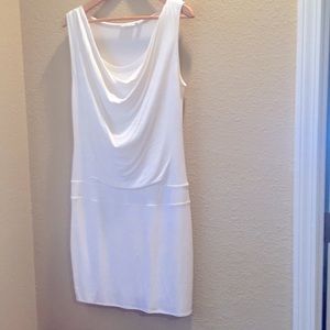 New York & Company white stretch casual dress.